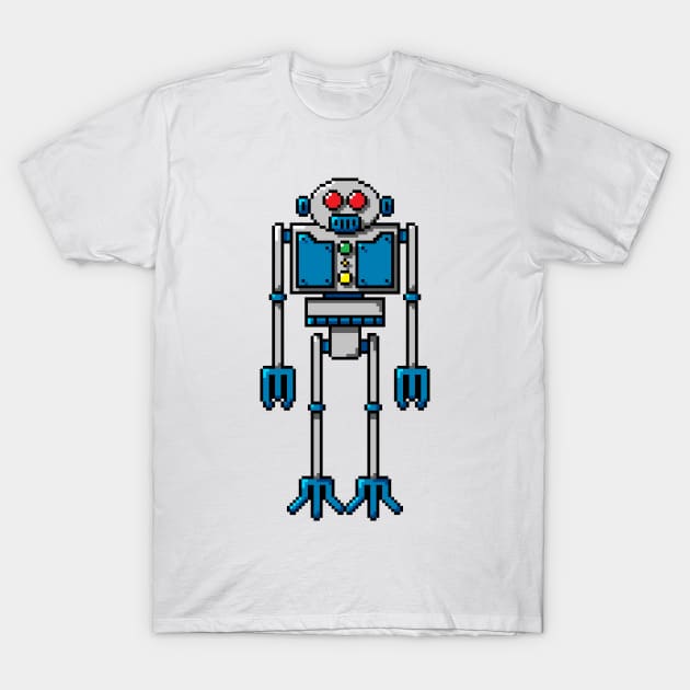 Pixel Robot 093 T-Shirt by Vampireslug